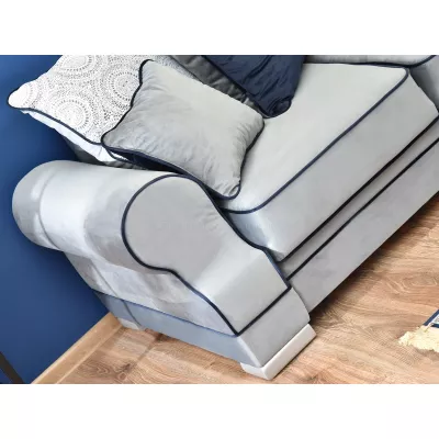 Sofa mit Stauraum SHERLY – grau/dunkelblau