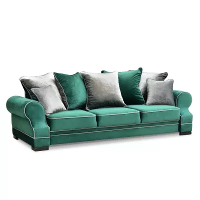 Sofa mit Stauraum SHERLY - grün/schwarz