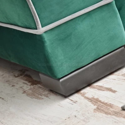 Sofa mit Stauraum SHERLY - grün/schwarz