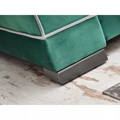 Sofa mit Stauraum SHERLY - grün/schwarz