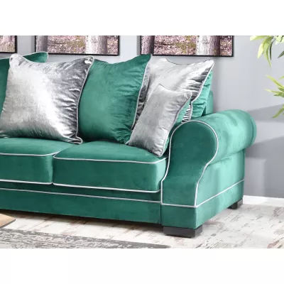 Sofa mit Stauraum SHERLY - grün/schwarz