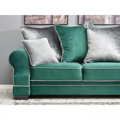 Sofa mit Stauraum SHERLY - grün/schwarz