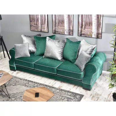 Sofa mit Stauraum SHERLY - grün/schwarz