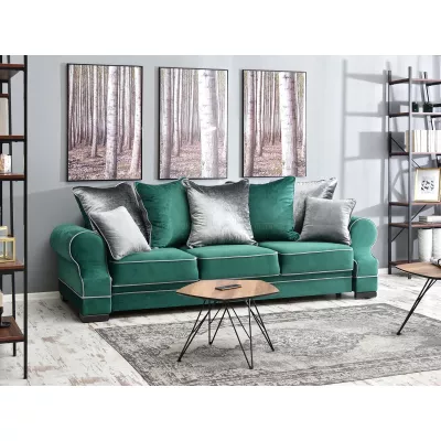 Sofa mit Stauraum SHERLY - grün/schwarz