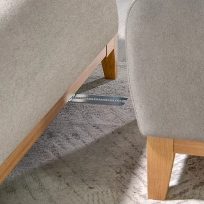 Schlafsofa mit Hocker DALENA – Sand/Eiche
