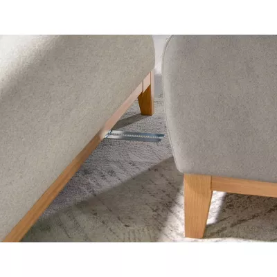 Schlafsofa mit Hocker DALENA – Sand/Eiche