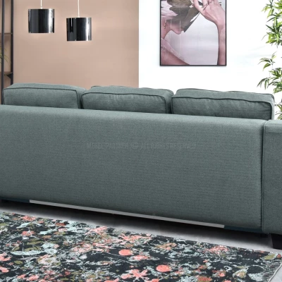 Sofa mit Stauraum IDANIA - grau/schwarz