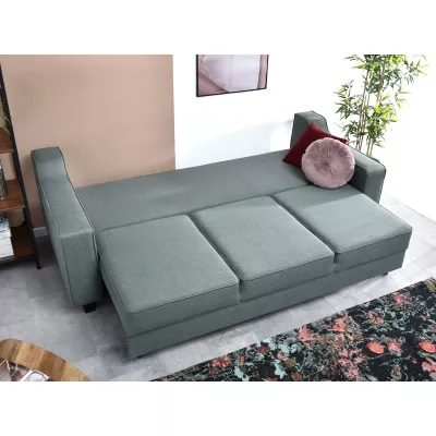 Sofa mit Stauraum IDANIA - grau/schwarz