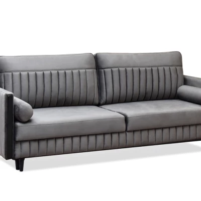 Schlafsofa EMELDA – grau/schwarz