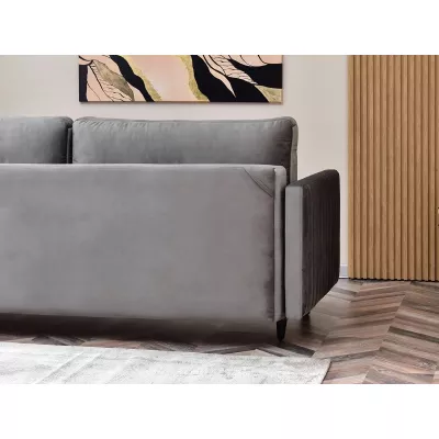 Schlafsofa EMELDA – grau/schwarz