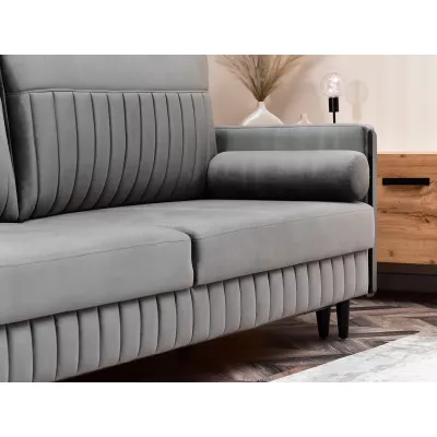 Schlafsofa EMELDA – grau/schwarz