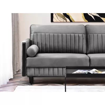 Schlafsofa EMELDA – grau/schwarz