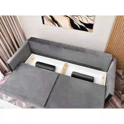 Schlafsofa EMELDA – grau/schwarz