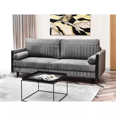 Schlafsofa EMELDA – grau/schwarz