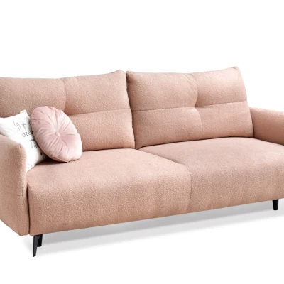 Schlafsofa MIGDALIA – Puderrosa/Schwarz