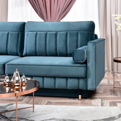 Schlafsofa KARELY - blau