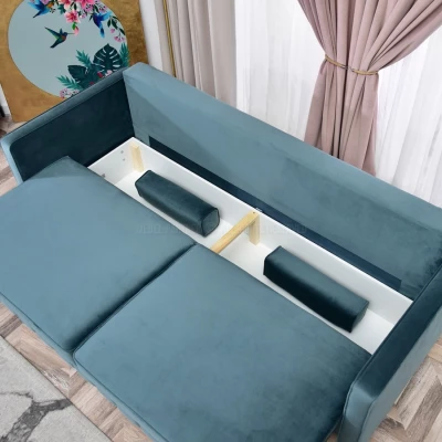 Schlafsofa KARELY - blau