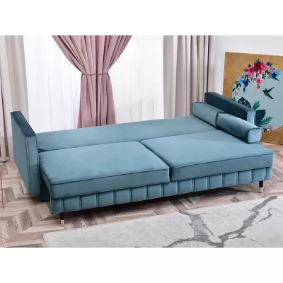 Schlafsofa KARELY - blau