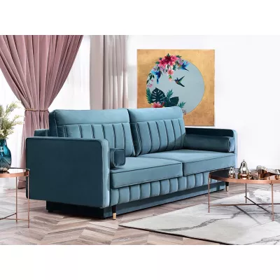 Schlafsofa KARELY - blau