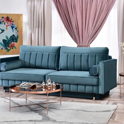 Schlafsofa KARELY - blau