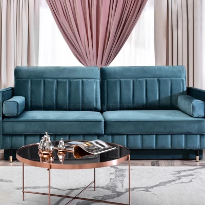 Schlafsofa KARELY - blau