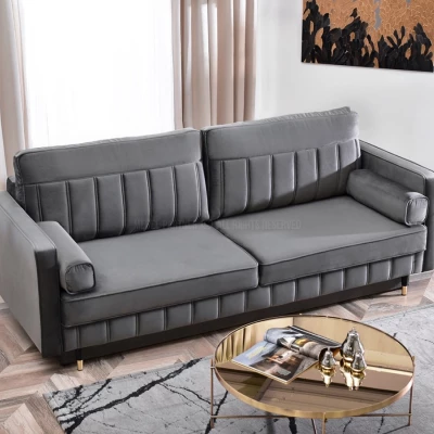 Schlafsofa KARELY - grau