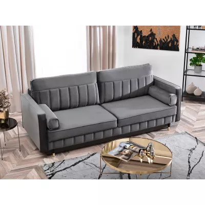 Schlafsofa KARELY - grau