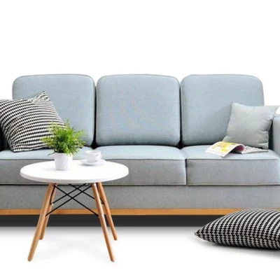Schlafsofa NOHEMA – Türkis/Eiche