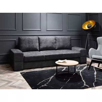 Sofa mit Stauraum AKILI – Graphit/Schwarz