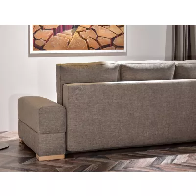 Sofa mit Stauraum AKILI - sand / Buche