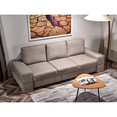 Sofa mit Stauraum AKILI - sand / Buche