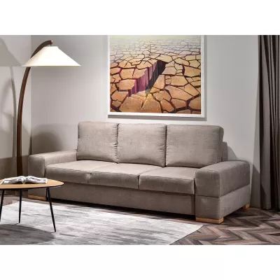 Sofa mit Stauraum AKILI - sand / Buche