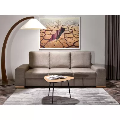 Sofa mit Stauraum AKILI - sand / Buche