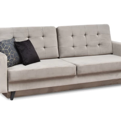 Schlafsofa IRSA – beige/schwarz