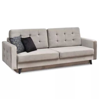 Schlafsofa IRSA – beige/schwarz