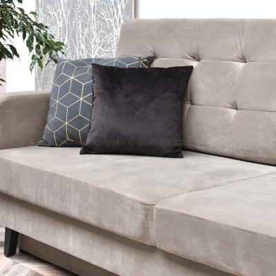 Schlafsofa IRSA – beige/schwarz