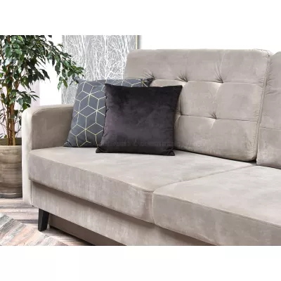 Schlafsofa IRSA – beige/schwarz