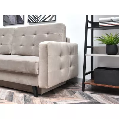 Schlafsofa IRSA – beige/schwarz