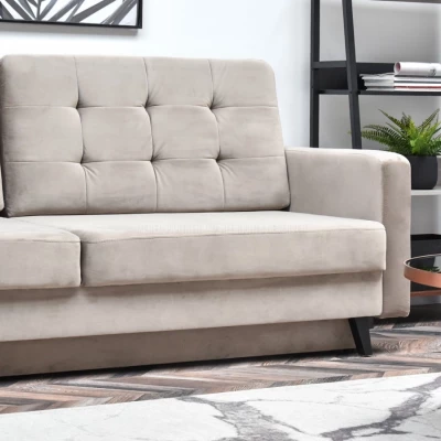 Schlafsofa IRSA – beige/schwarz