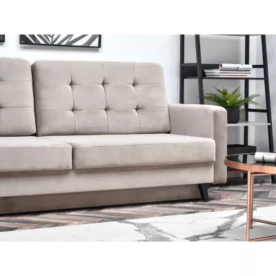 Schlafsofa IRSA – beige/schwarz
