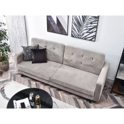 Schlafsofa IRSA – beige/schwarz