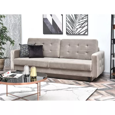 Schlafsofa IRSA – beige/schwarz