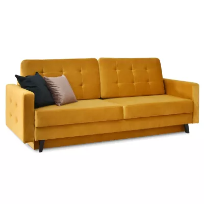 Schlafsofa IRSA – Honig/Schwarz