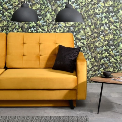 Schlafsofa IRSA – Honig/Schwarz