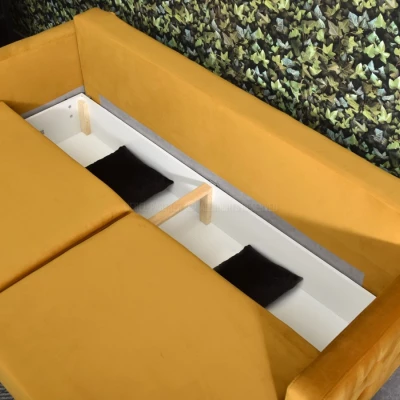 Schlafsofa IRSA – Honig/Schwarz