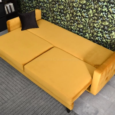 Schlafsofa IRSA – Honig/Schwarz