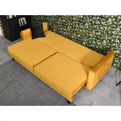 Schlafsofa IRSA – Honig/Schwarz