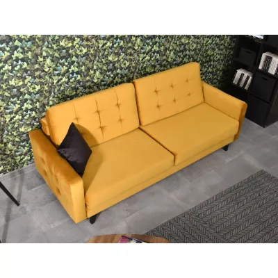Schlafsofa IRSA – Honig/Schwarz