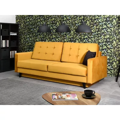 Schlafsofa IRSA – Honig/Schwarz
