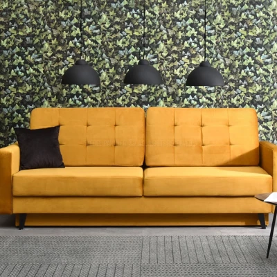 Schlafsofa IRSA – Honig/Schwarz